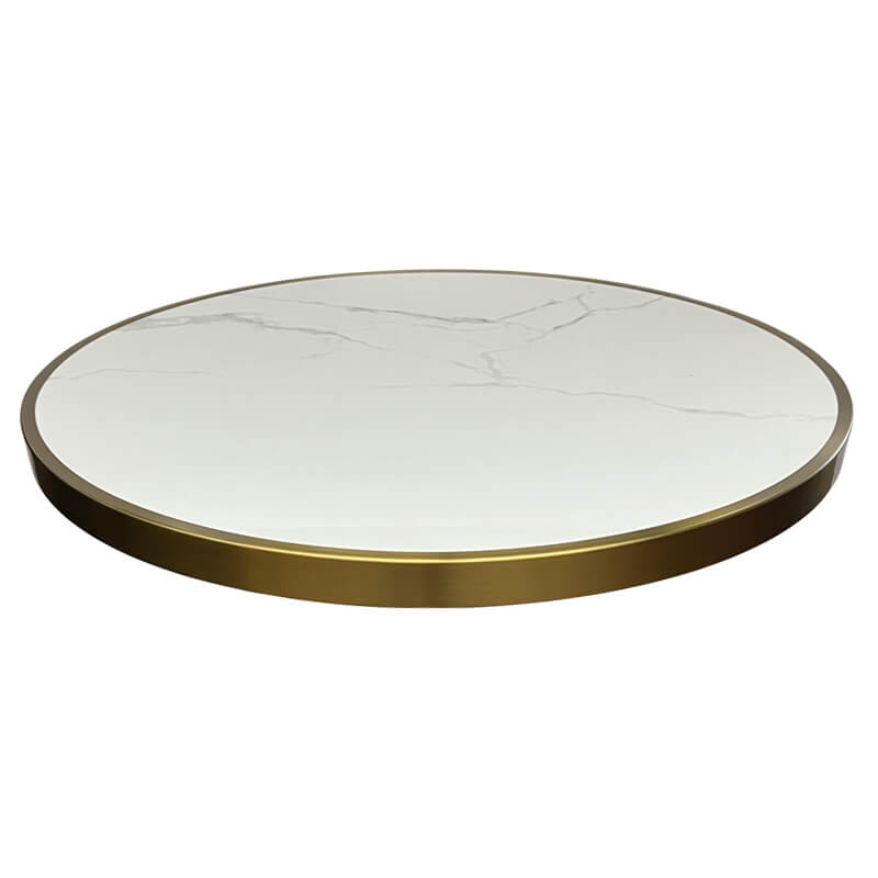 Horeca Round Table Faux Marble 60 Cm With Base