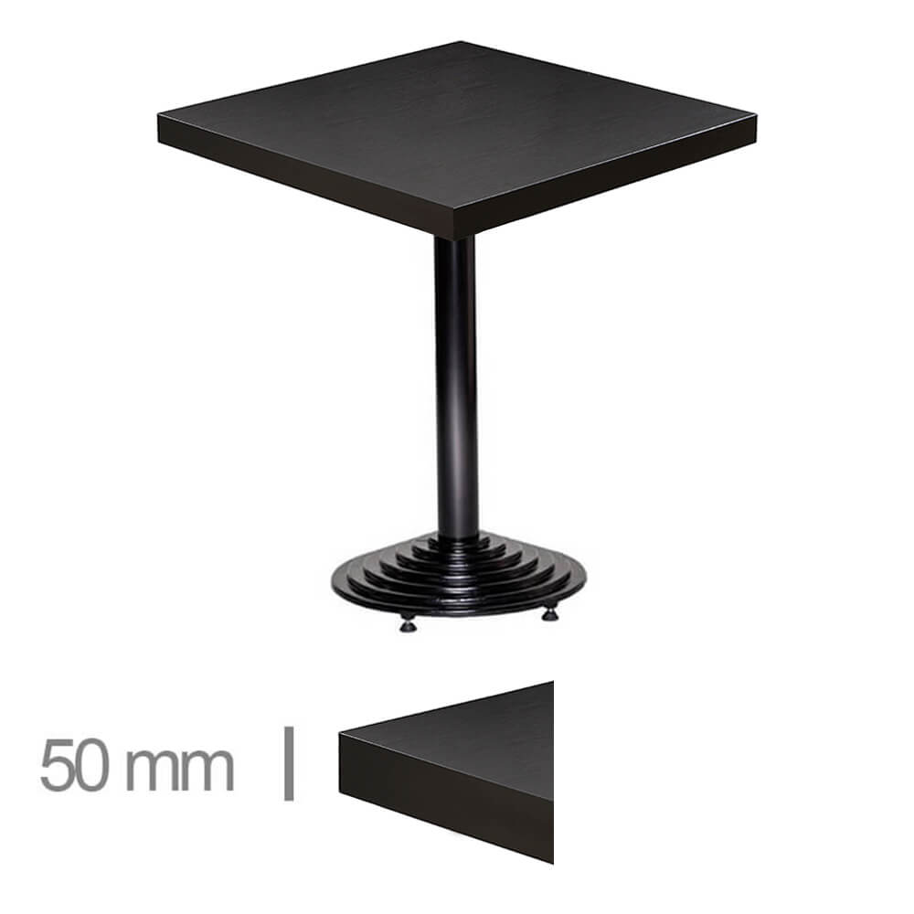 Horeca Tisch – Dublin Schwarz – 60×60 Cm Mit Basis