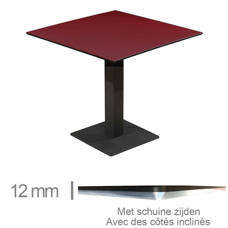 Horeca-Tafel-Compact-Bordeaux-69x69-Cm-Met-Onderstel-12mm-NL-FR