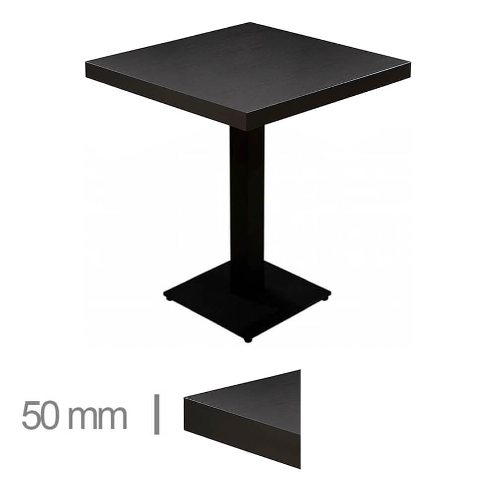 Horeca Tisch – Dublin Schwarz – 60×60 Cm Mit Basis