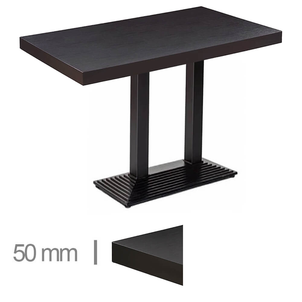 Horeca Table – Dublin Black – 70×120 Cm With Base
