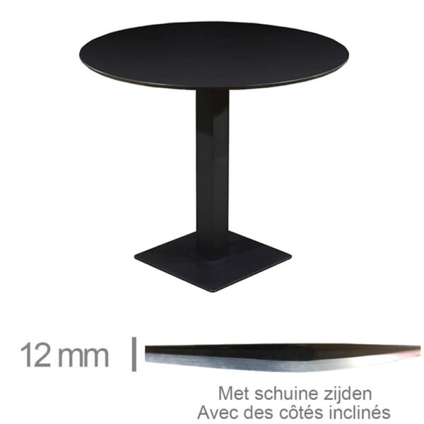Horeca-Tafel-Rond-Compact-Zwart-69-Cm-Met-Onderstel-12mm-NL-FR