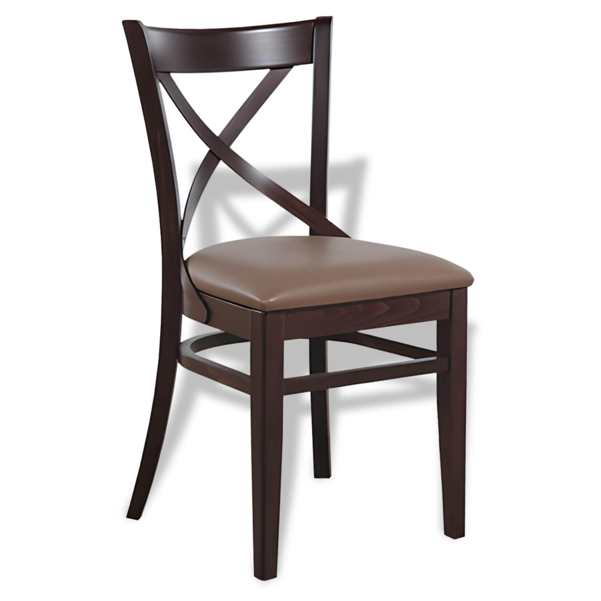 Horeca-Stoel-Lila-Kunstleer-Taupe Horeca-Stoel-Lila-Kunstleer-Taupe