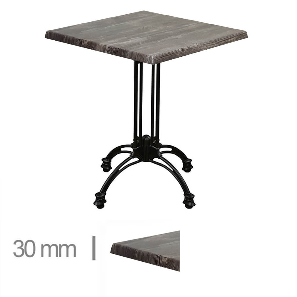 Horeca Terrasse Tisch – Werzalit Old Pine – 60×60 Cm