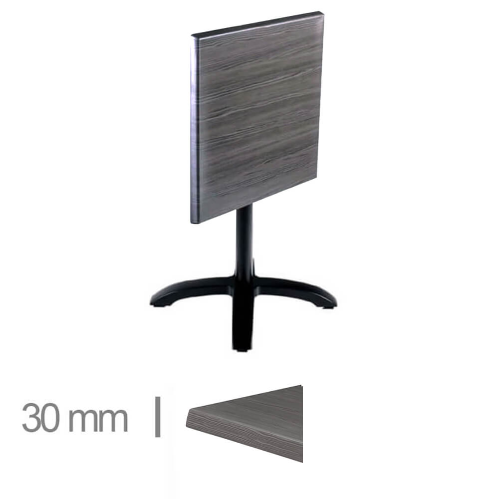 Horeca Folding Terras Table – Werzalit Gray Pine – 70×70 Cm