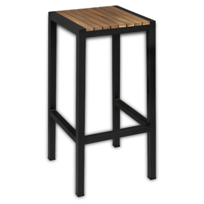 Horeca-Barkruk-Staal-Acaciahout-35x35-cm
