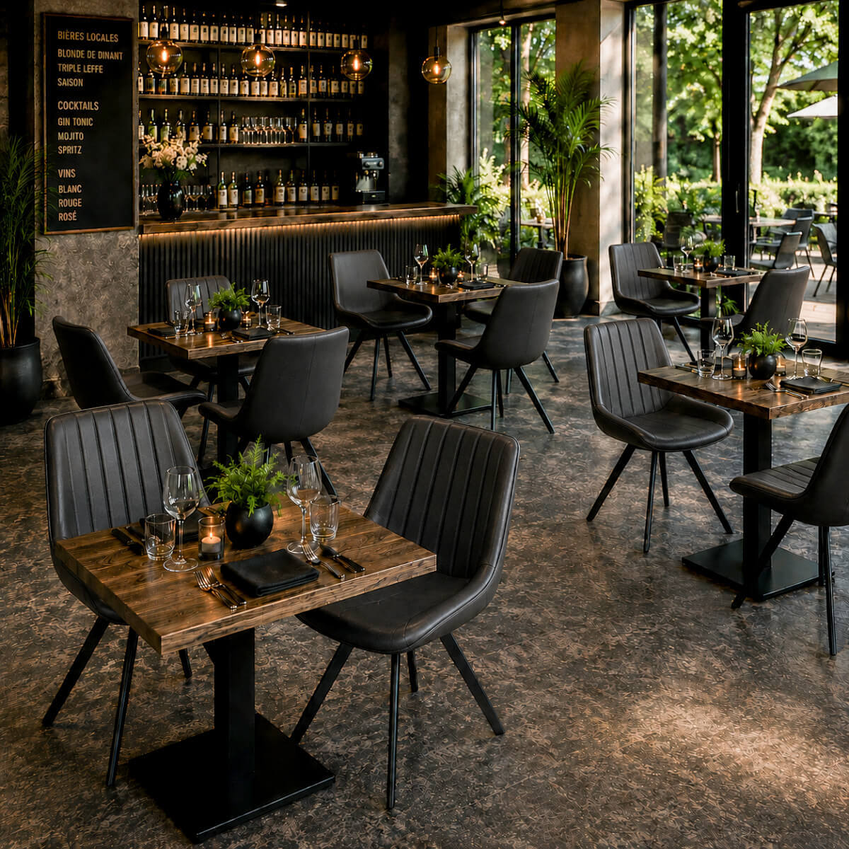 Horeca-Stoel-HERCULES-Zwart-Kunstleer-M Horeca-Stoel-HERCULES-Zwart-Kunstleer-M