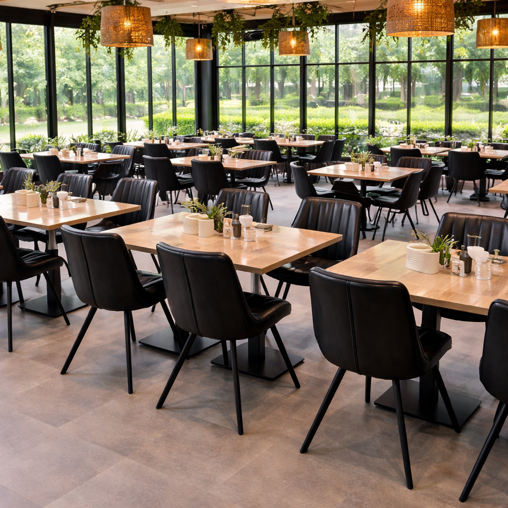 Horeca-Stoel-HERCULES-zwart-Kunstleer Horeca-Stoel-HERCULES-zwart-Kunstleer