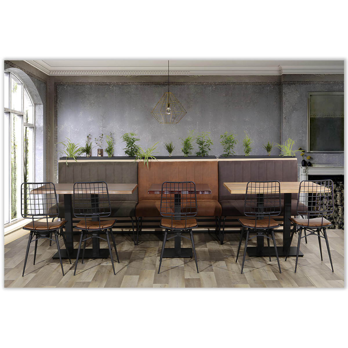 Horeca-Eetbank-Themis-Microvezel-Cognac-Model-4
