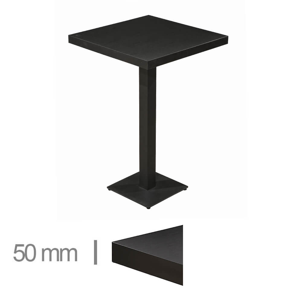 Horeca High Table – Dublin Black – 60×60 – Height 113 Cm
