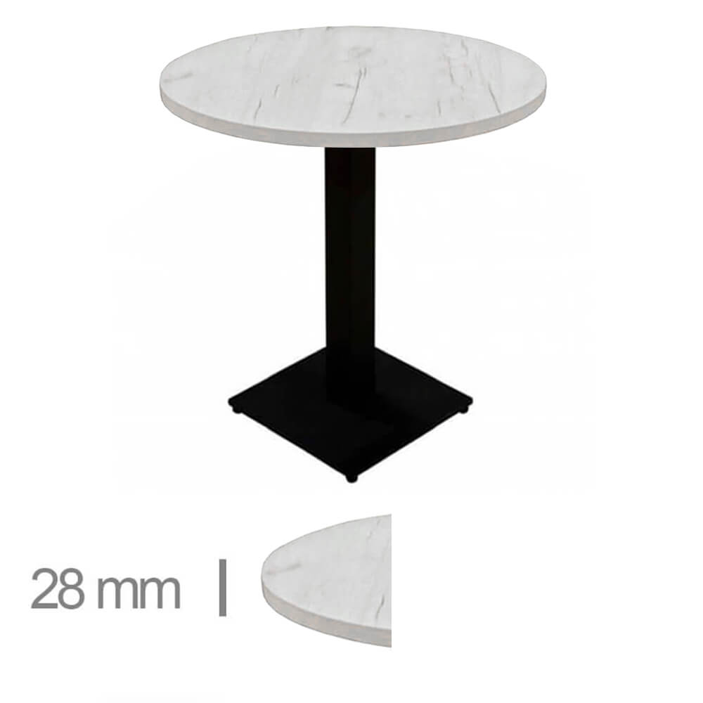 Horeca Runder Tisch – Madrid K1 – 70 Cm Mit Basis