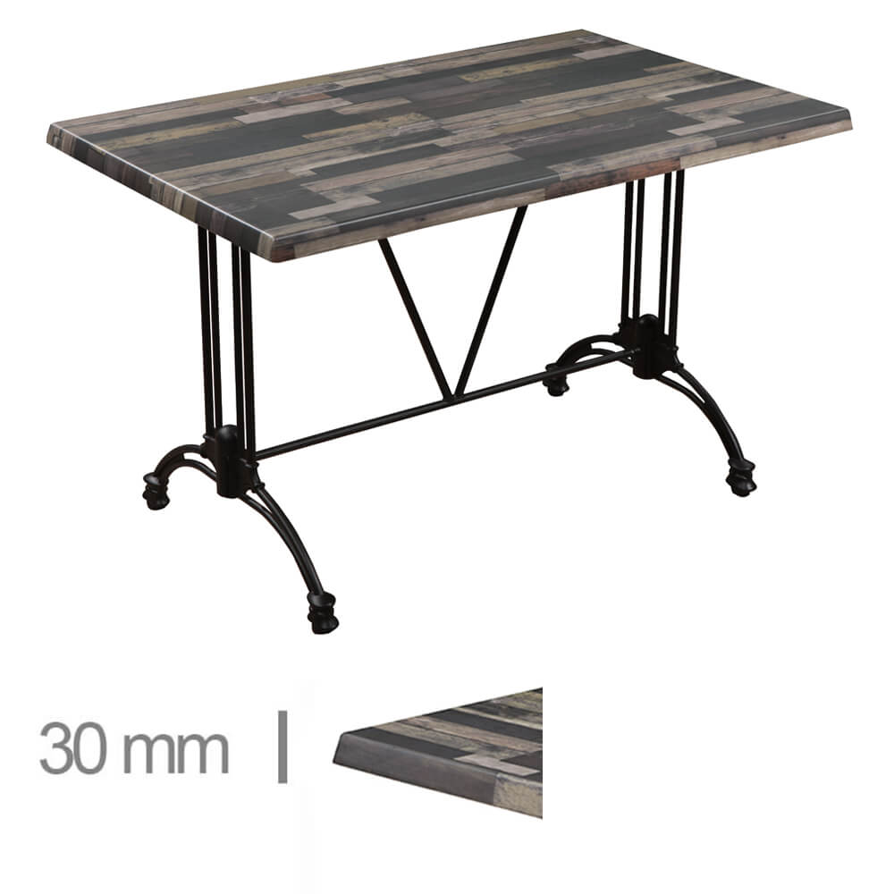 Horeca Terrace Table – Werzalit Blanchas Brown – 70×110 Cm