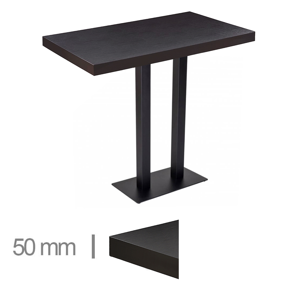 Horeca High Table – Dublin Black – 70×120 – Height 113 Cm