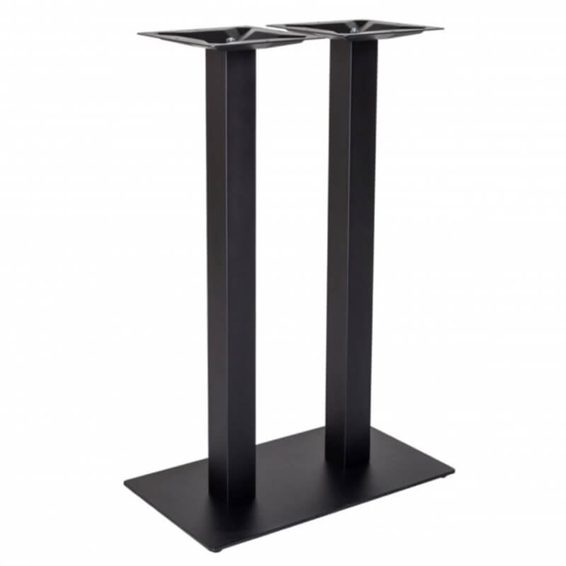Horeca High Table Base – Cast Iron – 70×40 Height 108 Cm – Black