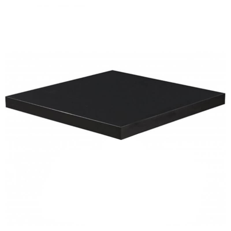 Snooze Gymnast Ontvangst Horeca Table With Folding Frame - Dublin Black - 60x60 Cm