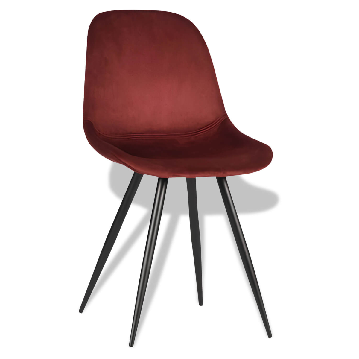 Horeca-Stoel-Cara-Velvet-Fluweel-Bordeaux Horeca-Stoel-Cara-Velvet-Fluweel-Bordeaux