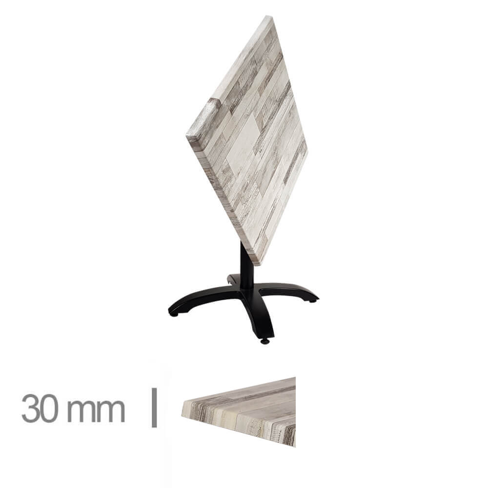 Horeca Folding Terras Table – Werzalit White Block – 70×70 Cm