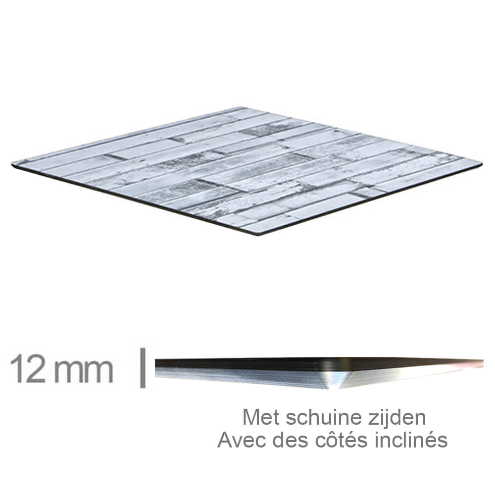 Horeca Tischplatte – Kompakt White Block – 12 Mm Dick