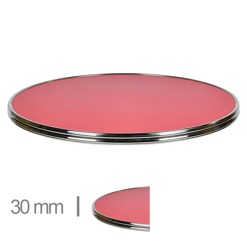 Horeca Table Top Round For Terrace – Werzalit Red – 3 Cm Thick