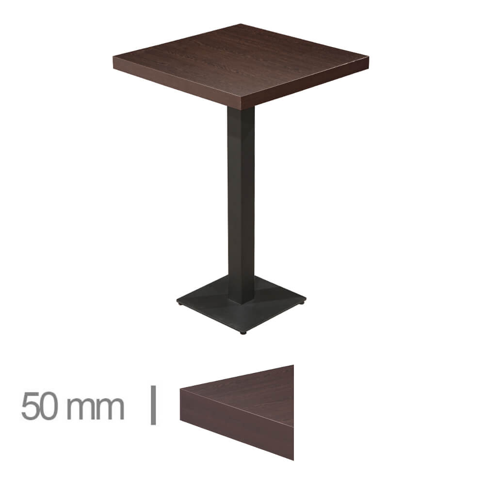 Horeca High Table – Dublin Wenge – 80×80 – Height 113 Cm