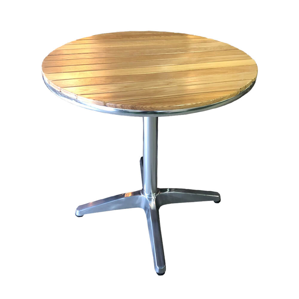 Horeca Terrace Table Round Ash Wood Foldable – T252-70 – 70 Cm