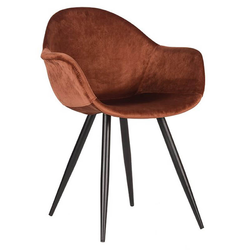 Horeca Chair Velvet – Fiona – Rust