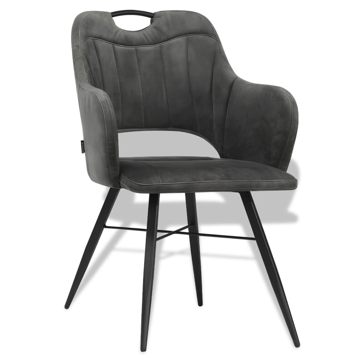 Horeca-Armstoel-Jewel-Velvet-Fluweel-Antraciet Horeca-Armstoel-Jewel-Velvet-Fluweel-Antraciet