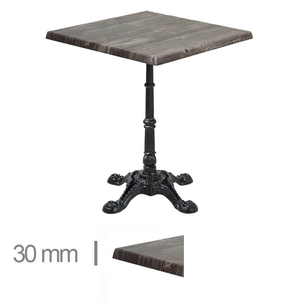 Horeca Terrasse Tisch – Werzalit Old Pine – 60×60 Cm