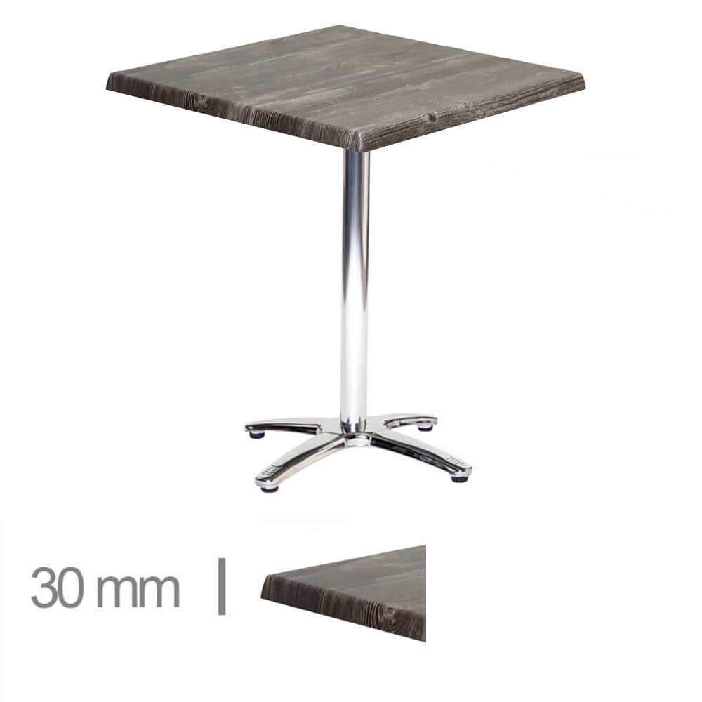 Horeca Terrace Table – Werzalit Old Pine – 70×70 Cm