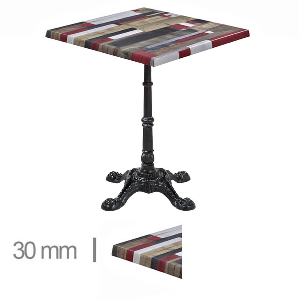 Horeca Terrasse Tisch – Werzalit Reddenwood – 70×70 Cm