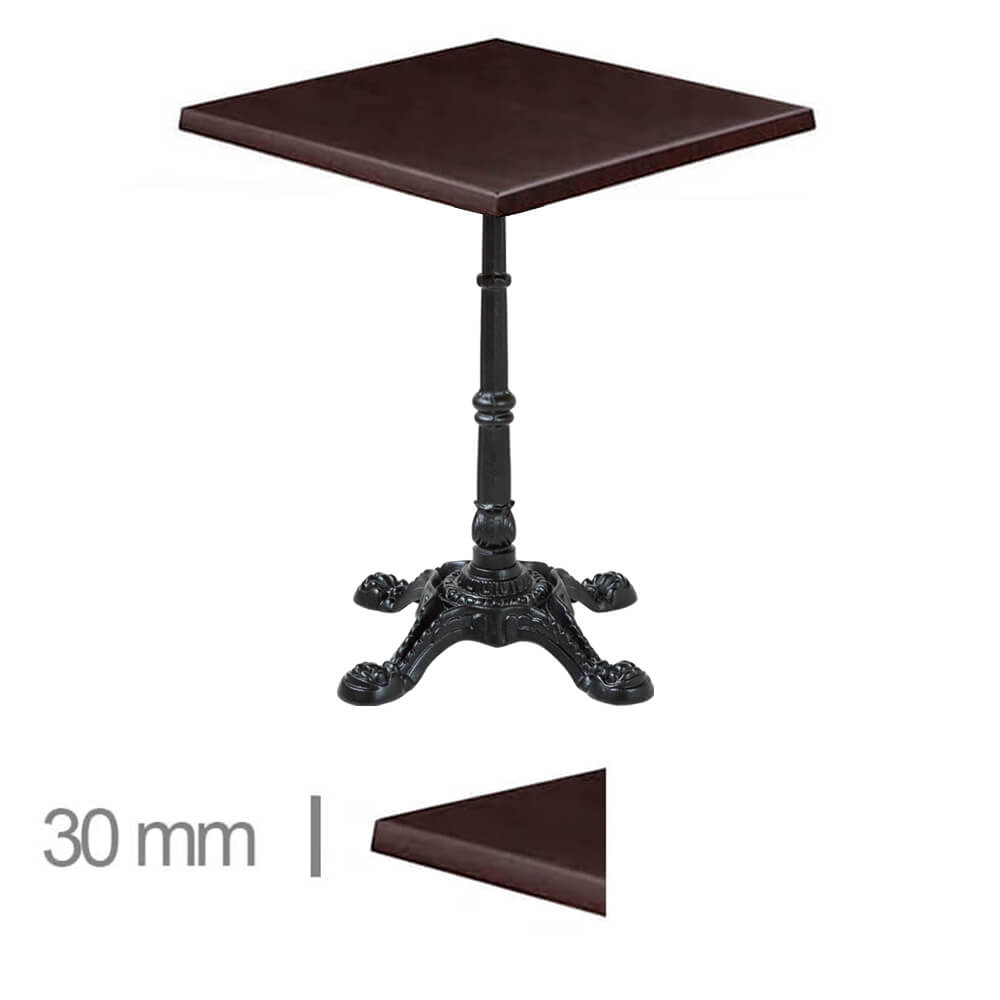 Horeca Terrace Table – Werzalit Wenge – 70×70 Cm
