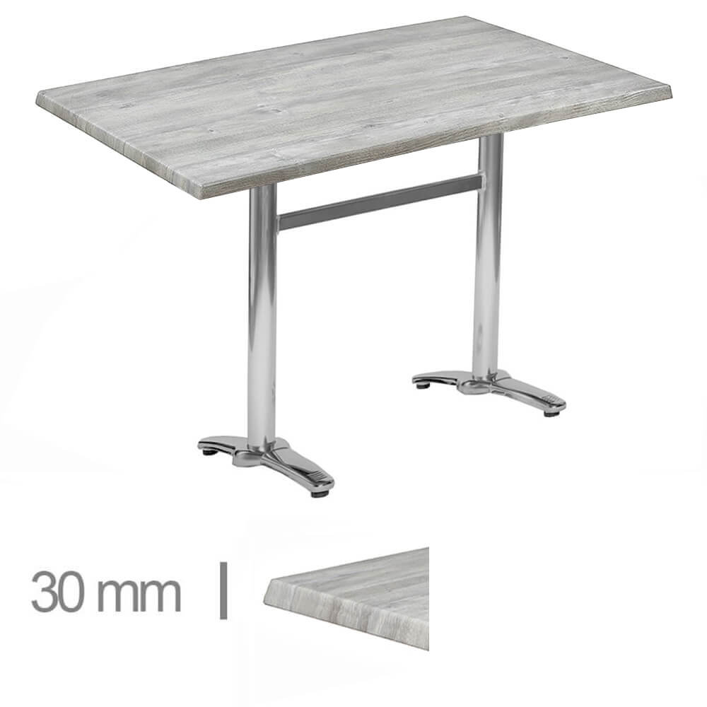 Horeca Terrace Table – Werzalit Ponderosa White – 70×110 Cm
