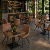Horeca-Stoel-HERCULES-mocca-Kunstleer-M