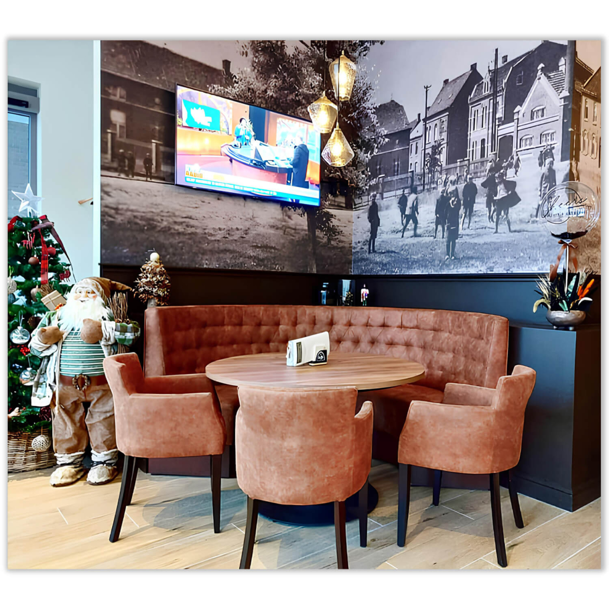 Horeca-Eetbank-Snooker-Microvezel-Cognac-Model-3