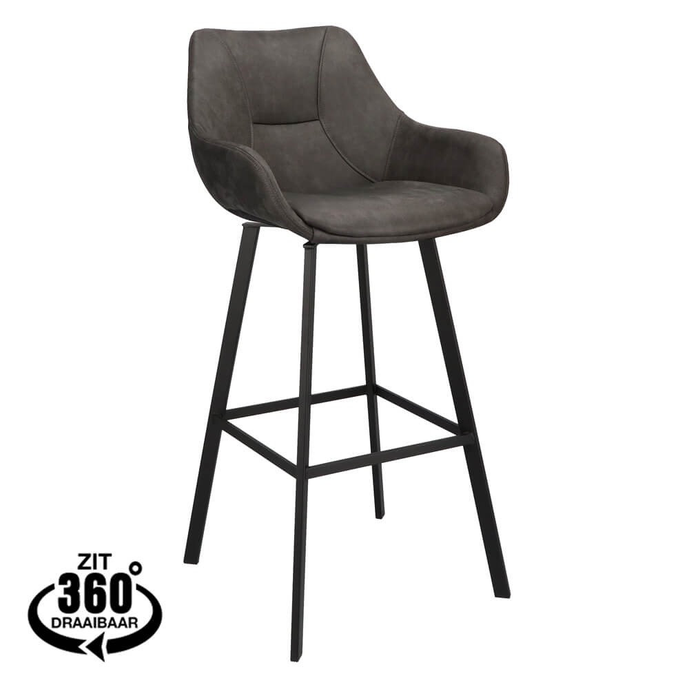 Horeca Bar Chair – Bias – Vintage Anthracite