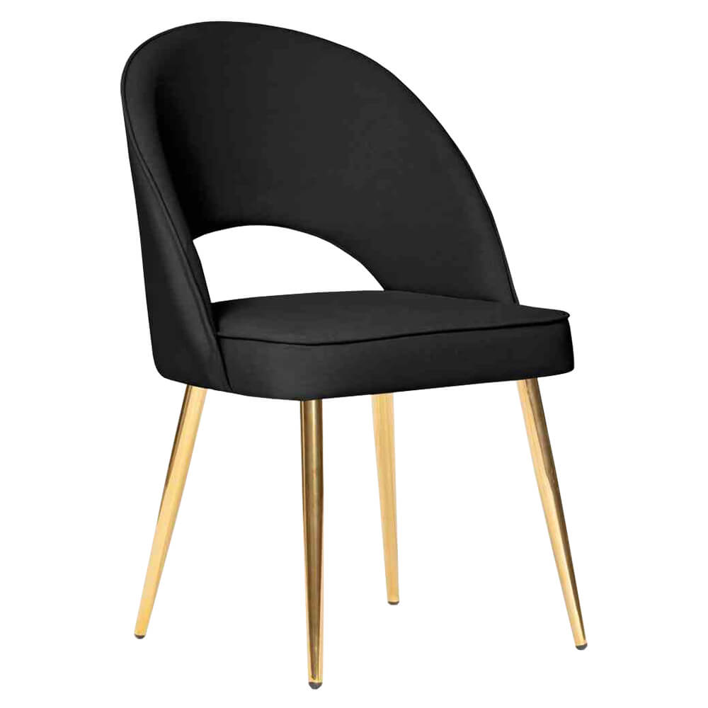 Horeca Chair Velvet – Ponte – Black