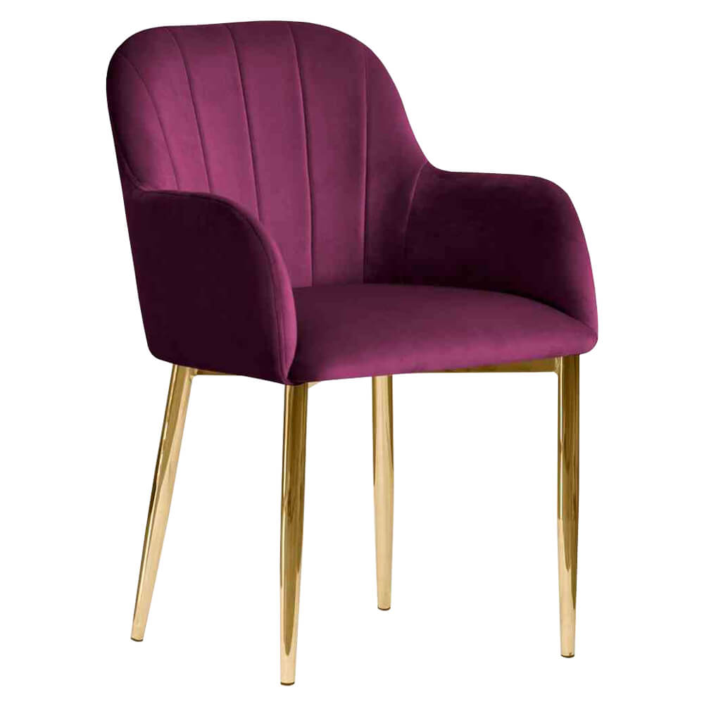Horeca Chair Velvet – Tulip – Purple