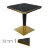 Horeca-Tafel-Faux-Marmer-60×60-Cm-Met-Onderstel-Zwart-B-339-GOLD-BLACK