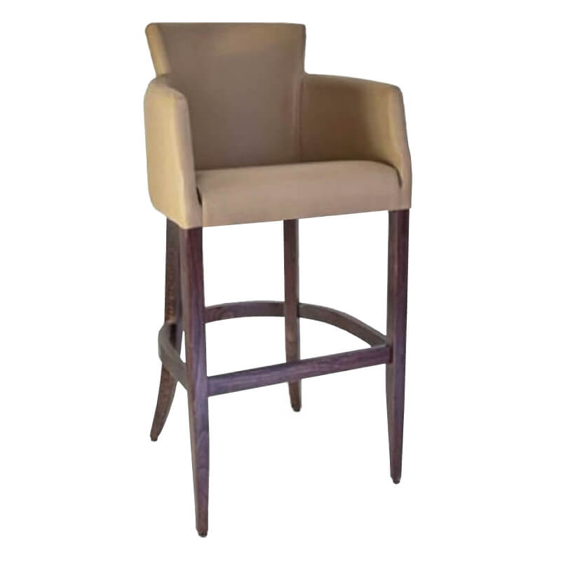 Horeca Barstoel - Omega - Met Armleuning Taupe Horeca Barstoel - Omega - Met Armleuning Taupe