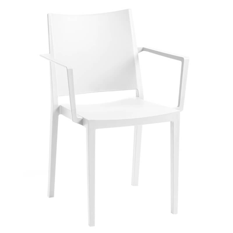 Stapelbaar-Horeca-Terrasstoel-Lorena-Met-Arm-Wit-100 Stapelbaar-Horeca-Terrasstoel-Lorena-Met-Arm-Wit-100