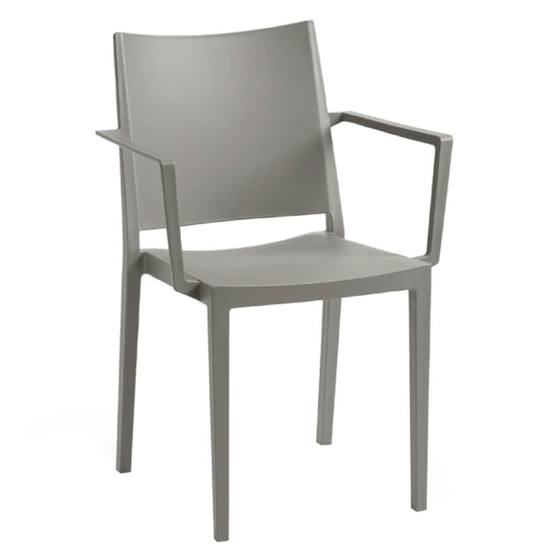 Stapelbaar-Horeca-Terrasstoel-Met-Arm-Lorena-Grijs-955 Stapelbaar-Horeca-Terrasstoel-Met-Arm-Lorena-Grijs-955