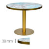 Horeca-Tafel-Rond-Faux-Marmer-Green-70-Cm-Met-Onderstel-B-320-LOW-GOLD