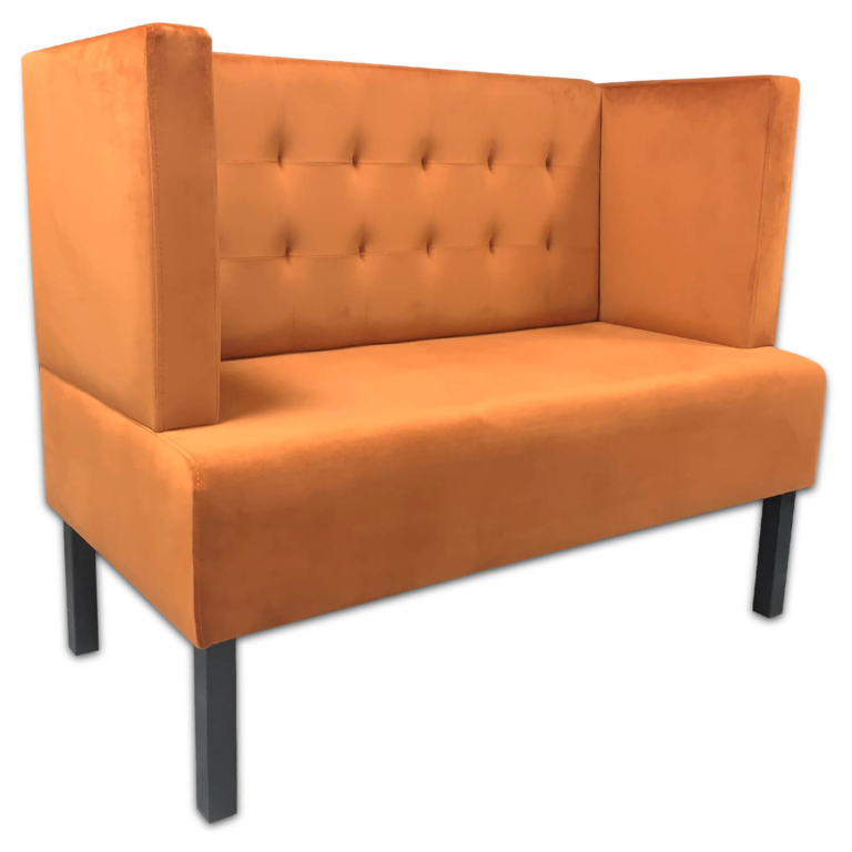 Horeca-Eetbank-Queen-Vintage-Velvet-Fluweel-Cognac
