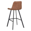 Horeca-Metalen-Barstoel-EMPERIO-Cognac-Microvezel-ZA