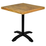 Horeca-Mangohout-Tafel-Met-Klaponderstel-60×60-cm-M2