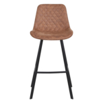 Horeca-Metalen-Barstoel-EMPERIO-Cognac-Microvezel-V
