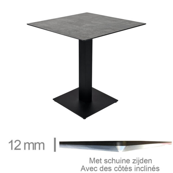 Horeca-Tafel-Compact-Fossil-69x69-Cm-Met-Onderstel