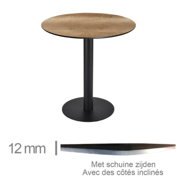 Horeca-Tafel-Rond-Compact-Canyon-Monument-Oak-69-Cm-Met-Onderstel-B-320