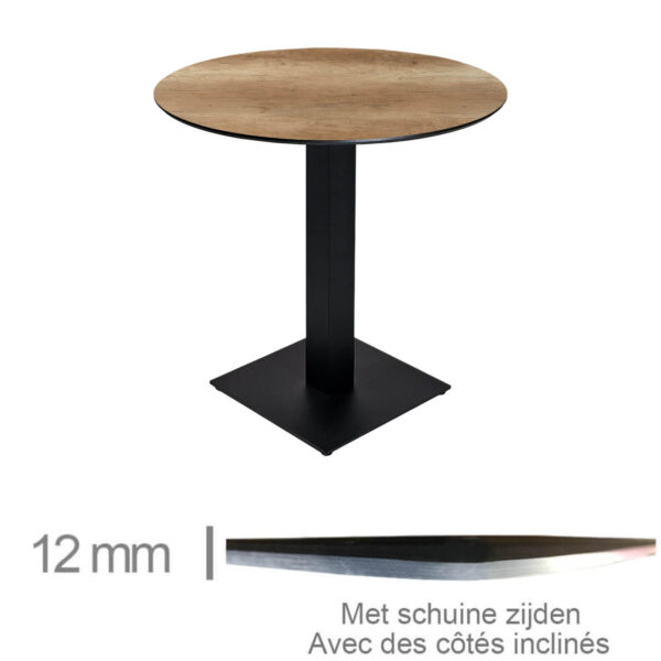 Horeca-Tafel-Rond-Compact-Canyon-Monument-Oak-69-Cm-Met-Onderstel-B-339