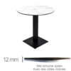 Horeca-Tafel-Rond-Compact-Day-Light-Glanzend-69-Cm-Met-Onderstel-B-339